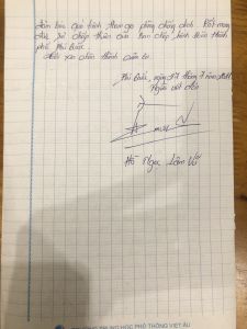 Đơn xin tình nguyện chống dịch Covid-19 của bạn Lâm Vũ